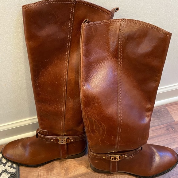 Tory Burch Brown Riding Boots - Picture 1 of 4